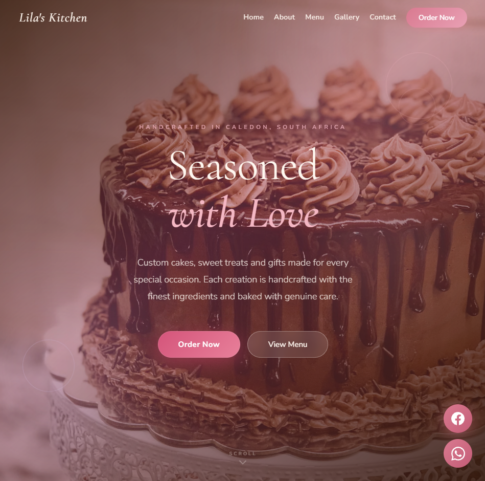 Lila's Kitchen website